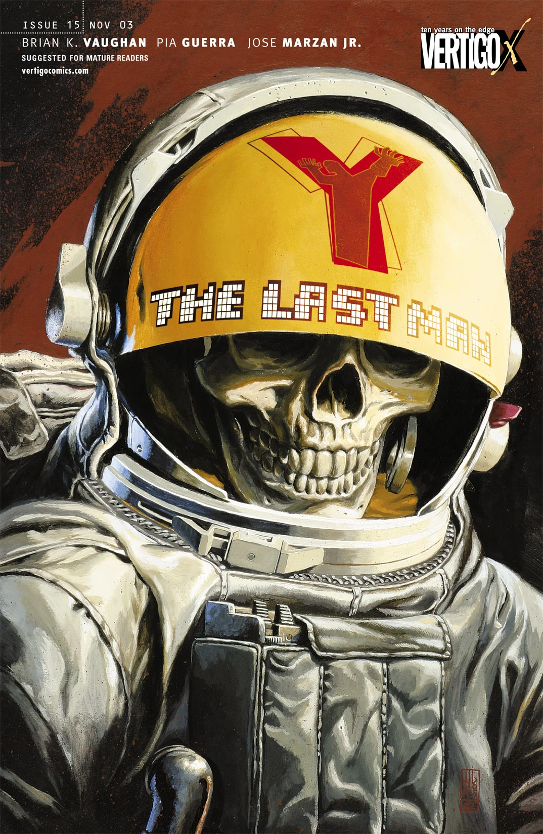 Y: The Last Man #15 (DC, 2003 — Cover A) cover